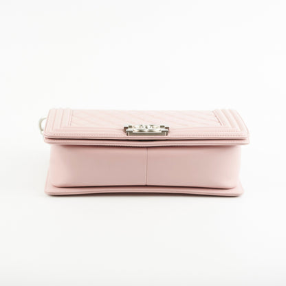 Chanel Old Medium Lambskin Boy Light Pink