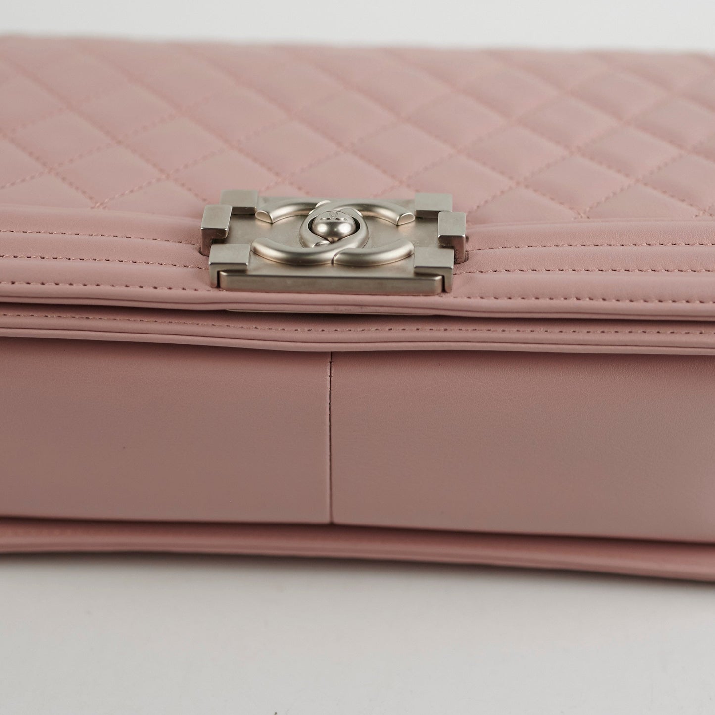 Chanel Old Medium Lambskin Boy Light Pink