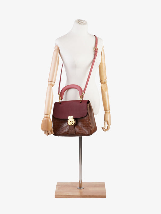 Burberry DK88 Pink / Brown Leather