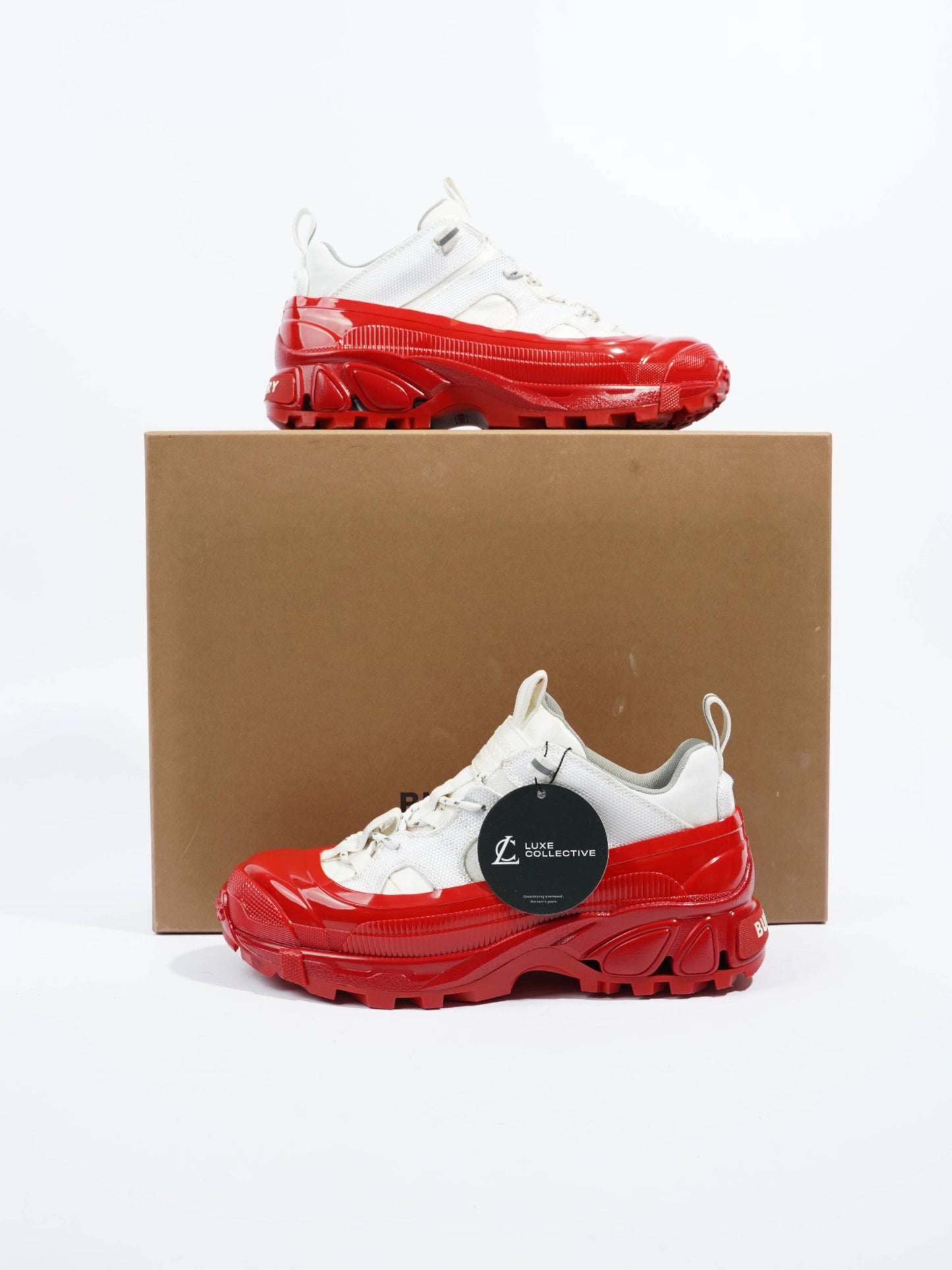 Burberry Arthur White / Red Rubber EU 37 UK 4