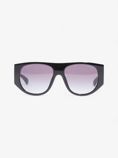 Chanel Pilot Sunglasses Black / Gold Acetate 145mm