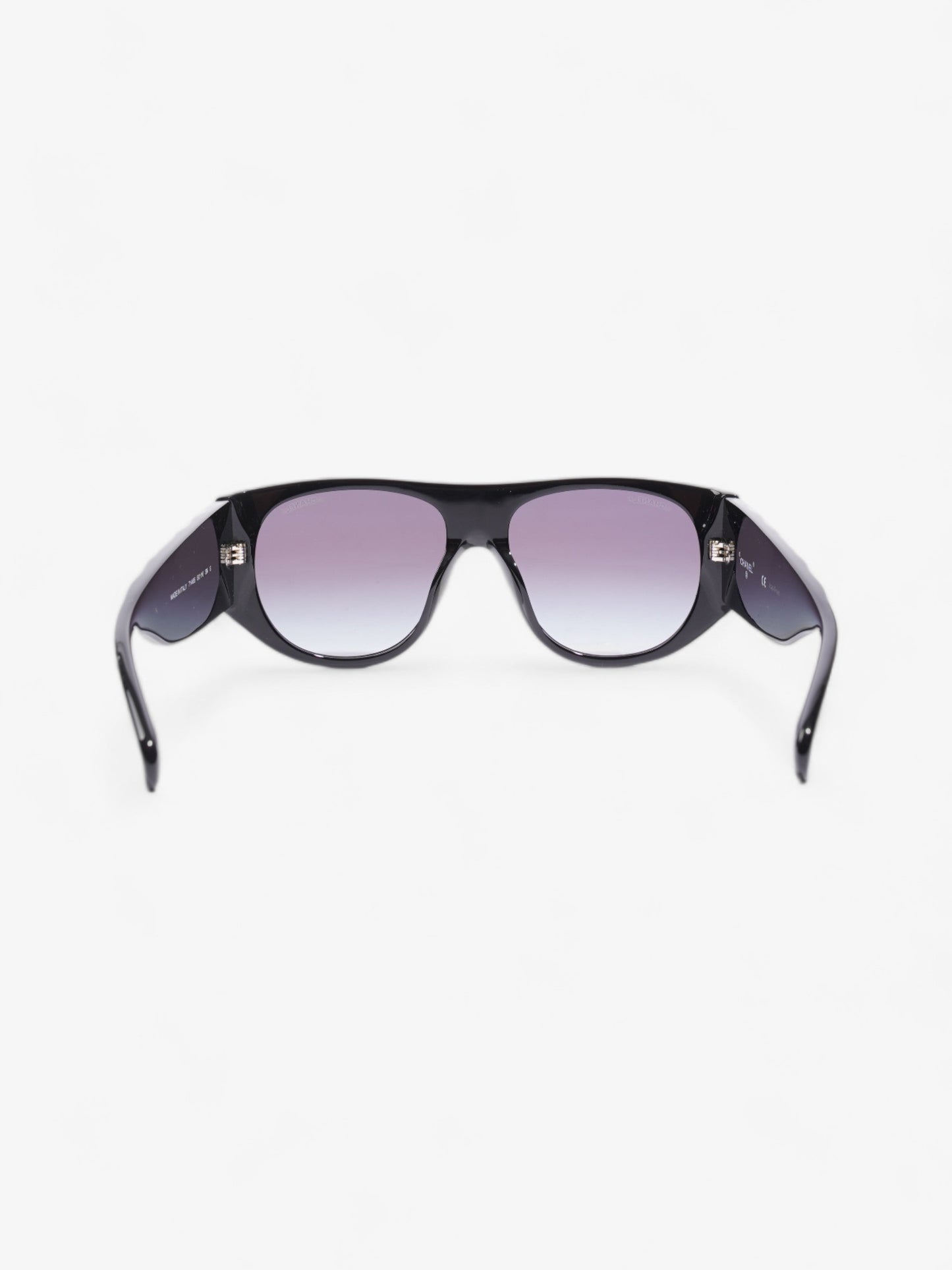 Chanel Pilot Sunglasses Black / Gold Acetate 145mm