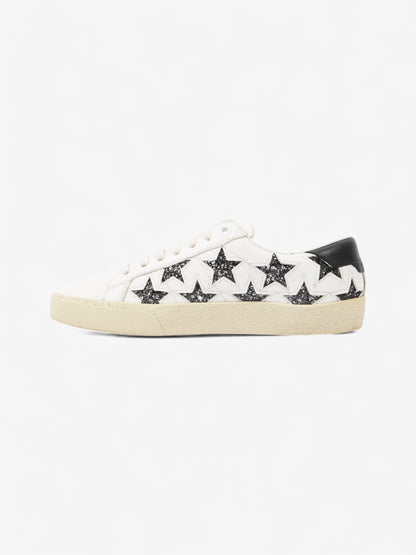 Saint Laurent Court Classic Star White  / Black Leather EU 37 UK 4