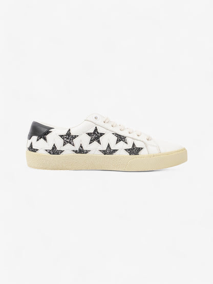 Saint Laurent Court Classic Star White  / Black Leather EU 37 UK 4