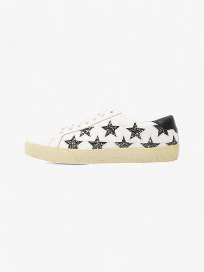Saint Laurent Court Classic Star White  / Black Leather EU 37 UK 4