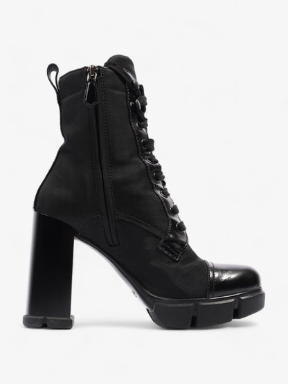 Prada Triangle Logo Boot 100 Black Re Nylon EU 37 UK 4
