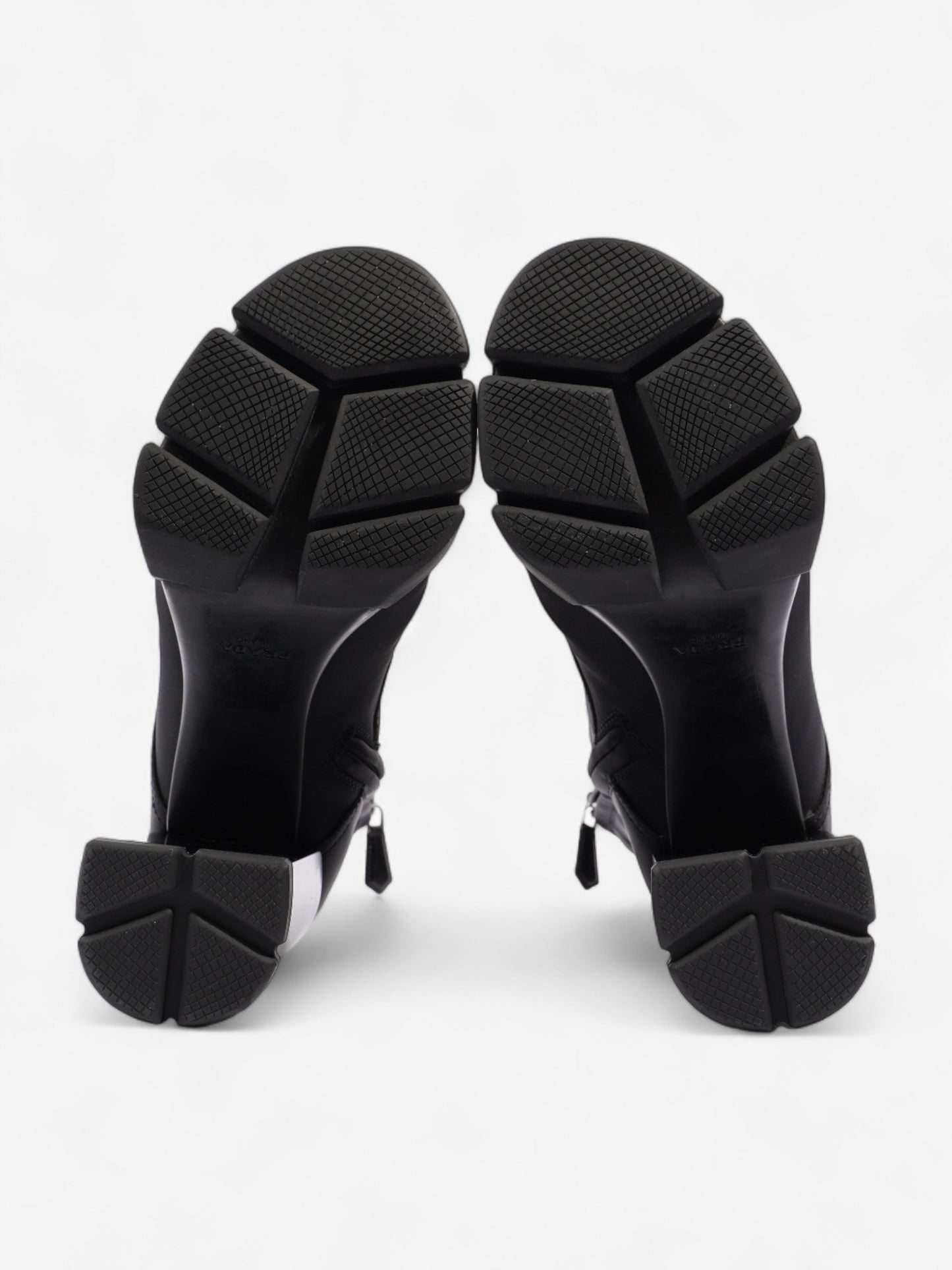 Prada Triangle Logo Boot 100 Black Re Nylon EU 37 UK 4