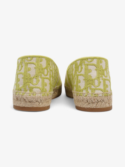 Christian Dior Granville Lime Cotton EU 37.5 UK 4.5