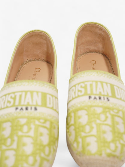 Christian Dior Granville Lime Cotton EU 37.5 UK 4.5