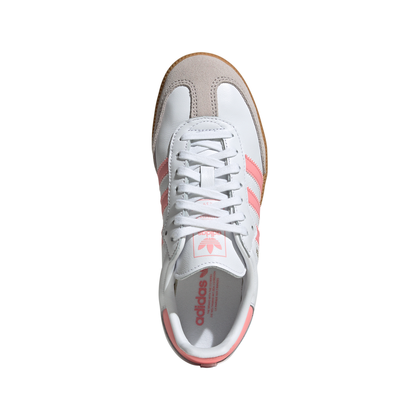 Big Kids Adidas Samba OG J "White Semi Pink Spark"