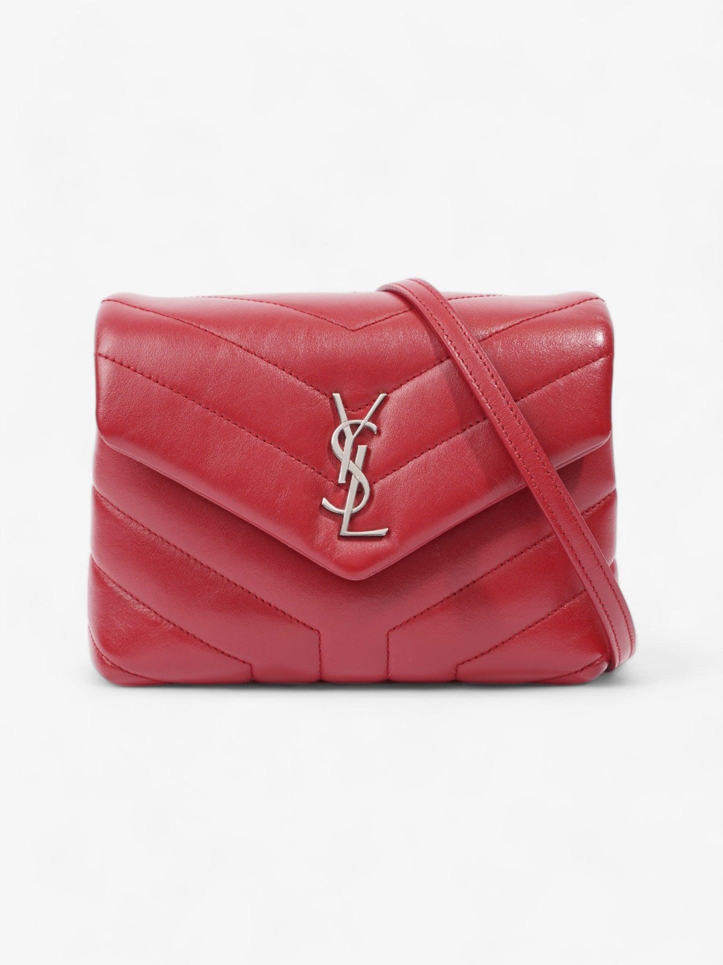 Saint Laurent Loulou Toy Red Leather