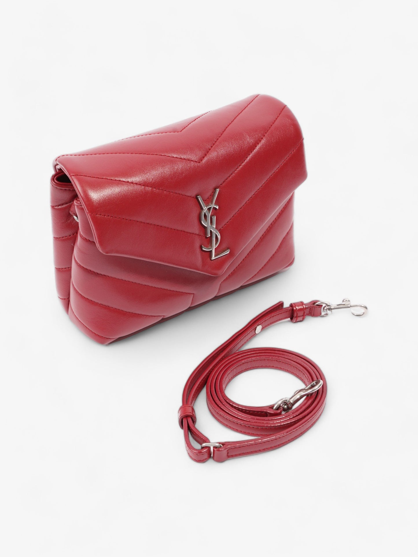 Saint Laurent Loulou Toy Red Leather
