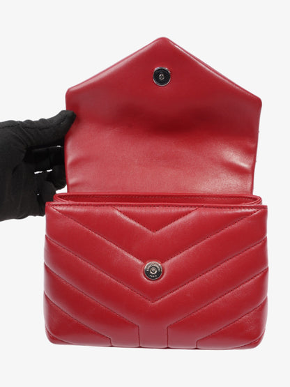 Saint Laurent Loulou Toy Red Leather