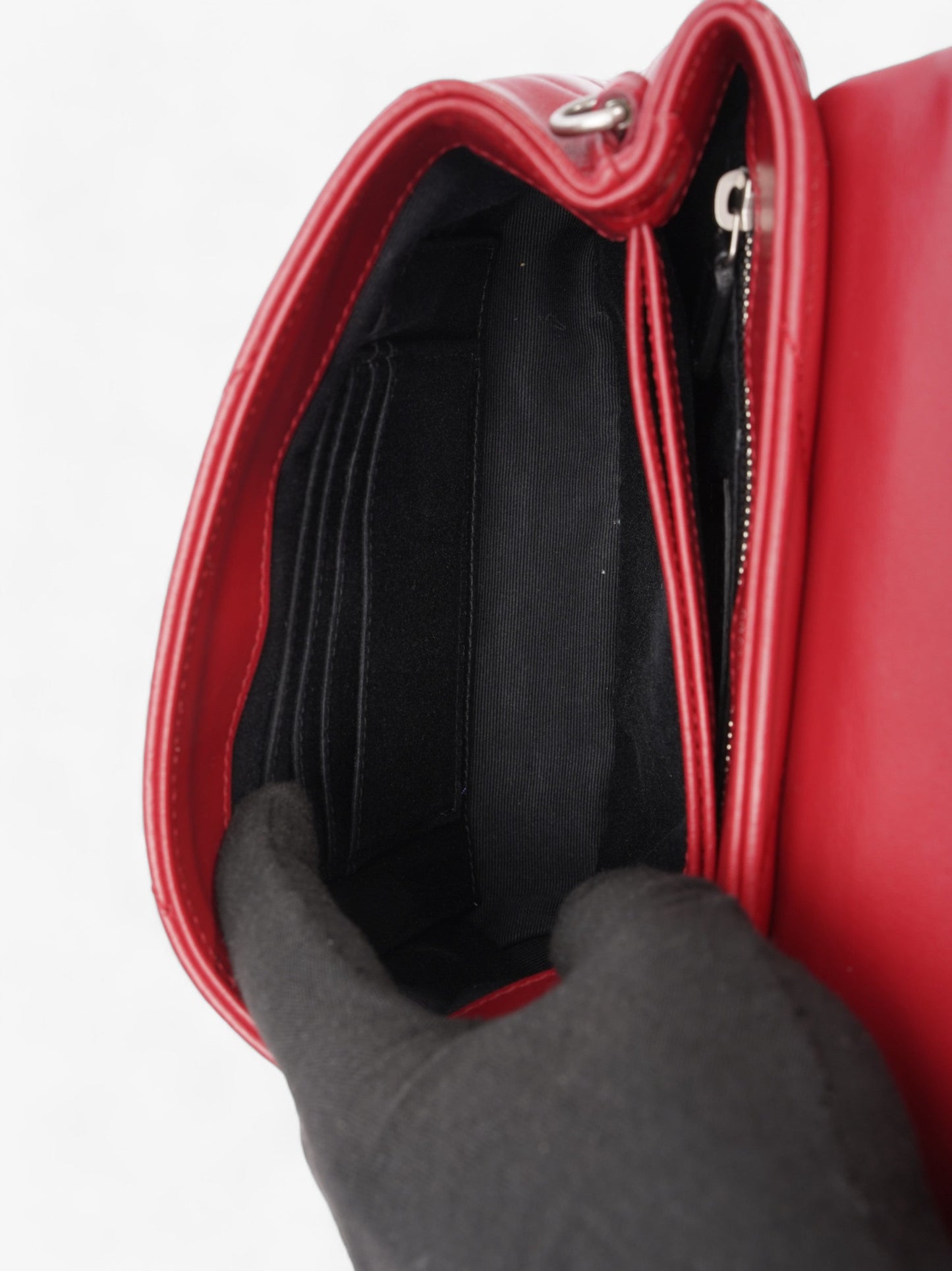 Saint Laurent Loulou Toy Red Leather