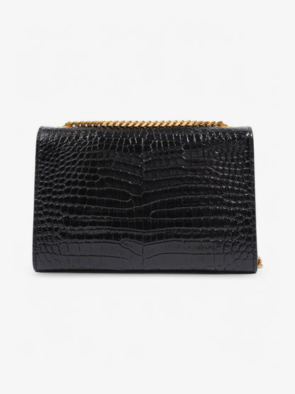 Saint Laurent Kate Tassel Black Embossed Leather Small