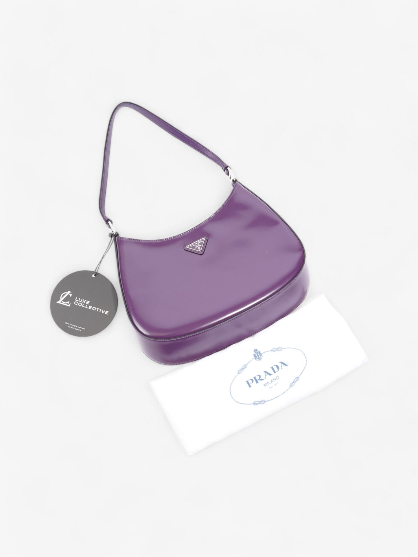Prada Cleo Purple Patent Leather