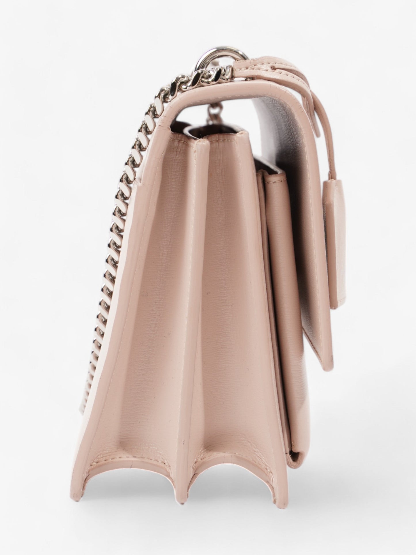 Saint Laurent Sunset Marble Pink Calfskin Leather Medium