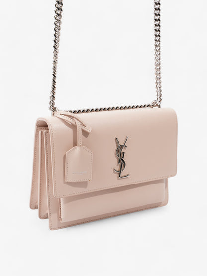 Saint Laurent Sunset Marble Pink Calfskin Leather Medium