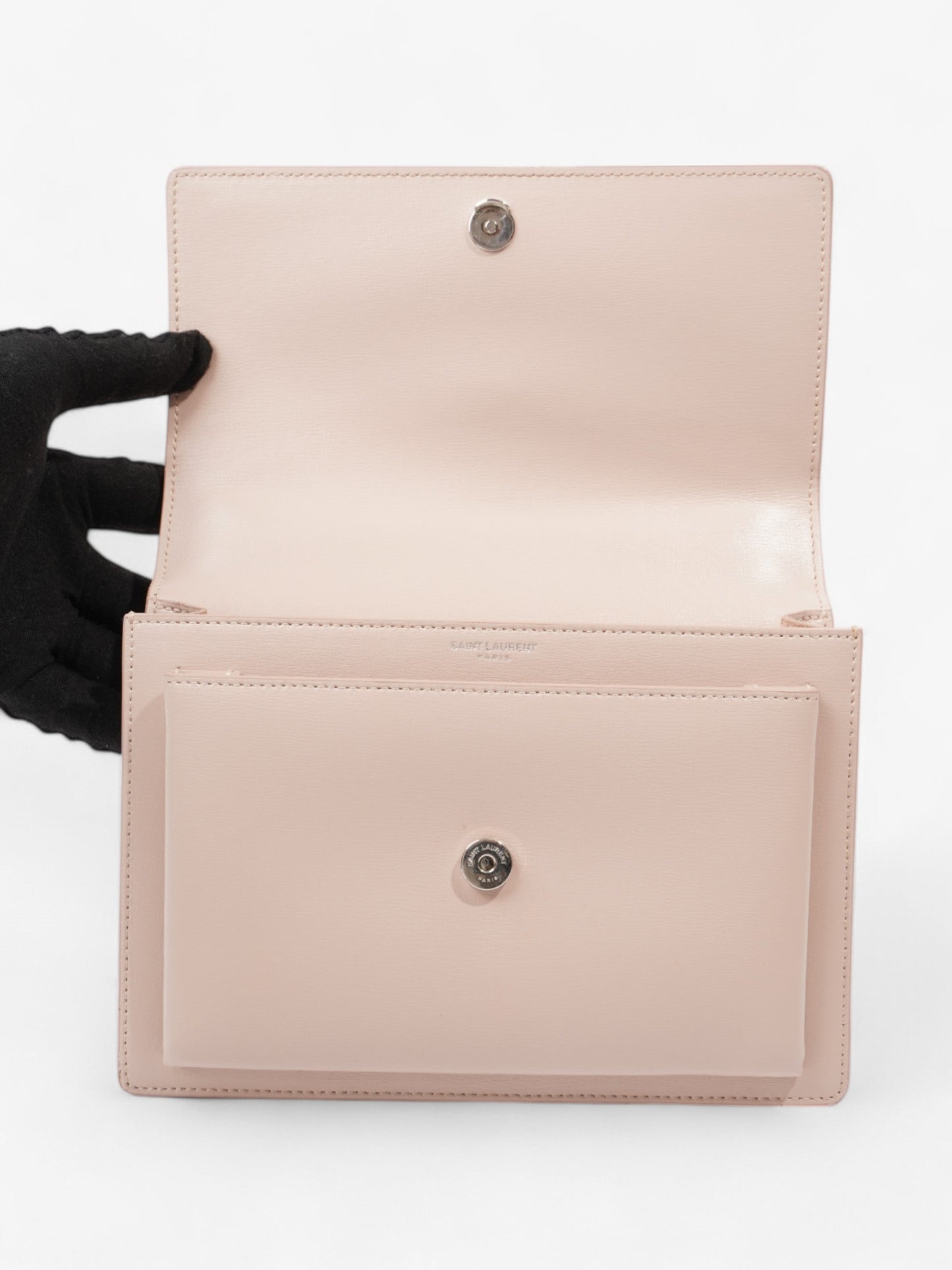 Saint Laurent Sunset Marble Pink Calfskin Leather Medium