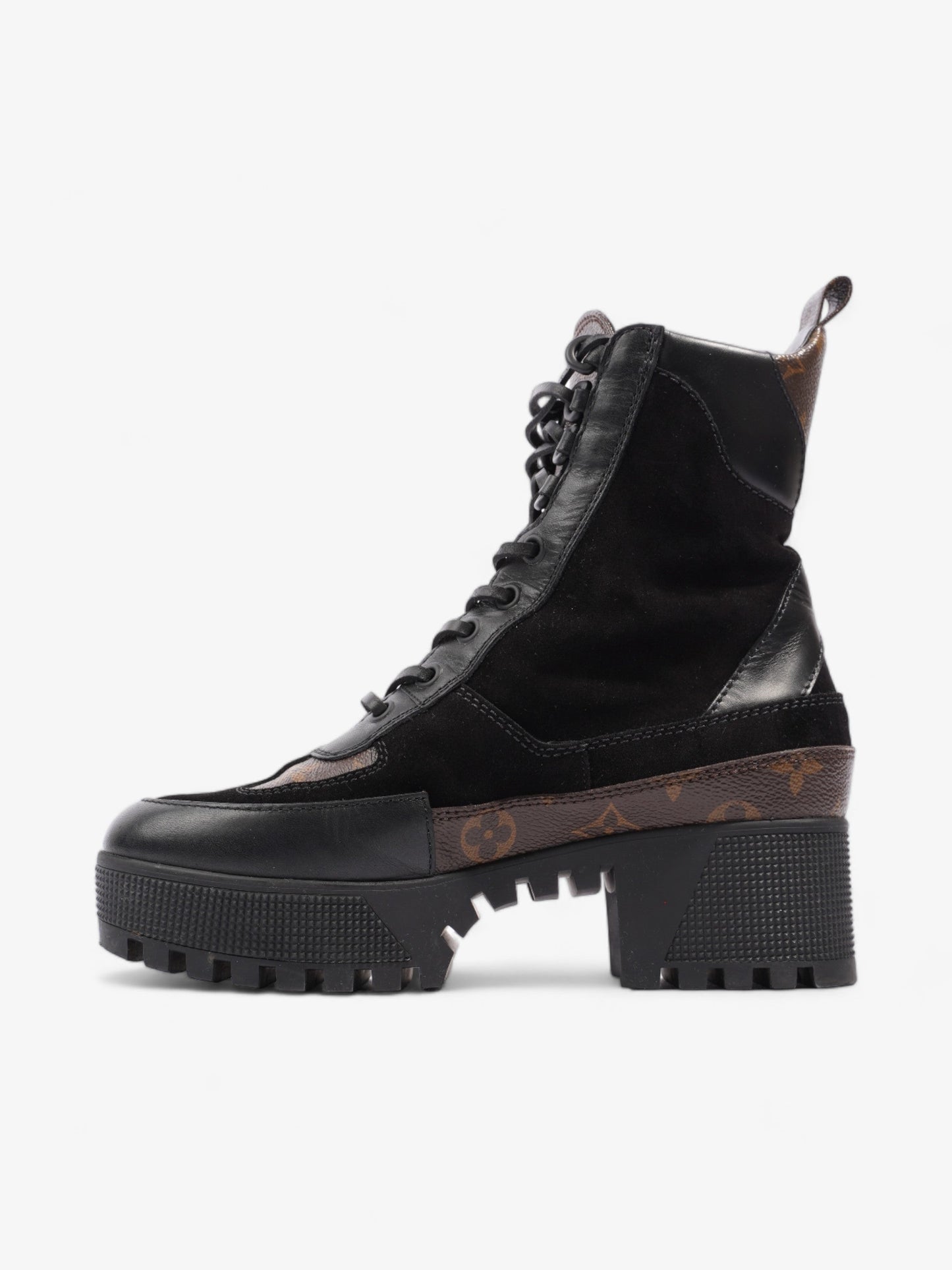 Louis Vuitton Laureate Platform Desert Boots  40mm Black / Monogram Suede EU 36.5 UK 3.5