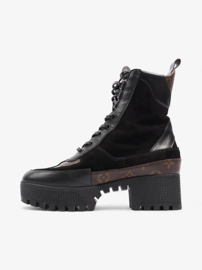 Louis Vuitton Laureate Platform Desert Boots  40mm Black / Monogram Suede EU 36.5 UK 3.5