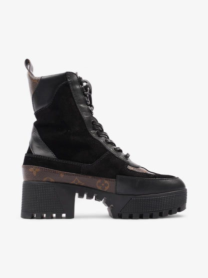 Louis Vuitton Laureate Platform Desert Boots  40mm Black / Monogram Suede EU 36.5 UK 3.5