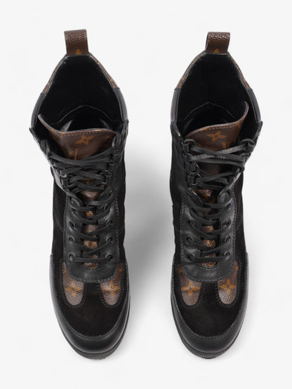Louis Vuitton Laureate Platform Desert Boots  40mm Black / Monogram Suede EU 36.5 UK 3.5