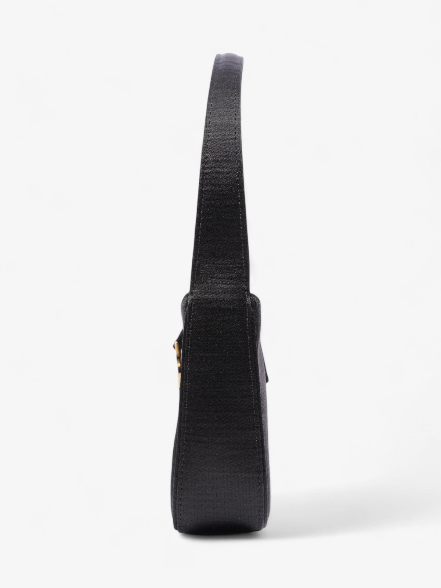 Saint Laurent Le 5 a 7 Black Satin Mini