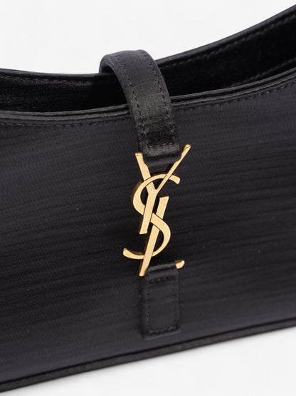 Saint Laurent Le 5 a 7 Black Satin Mini