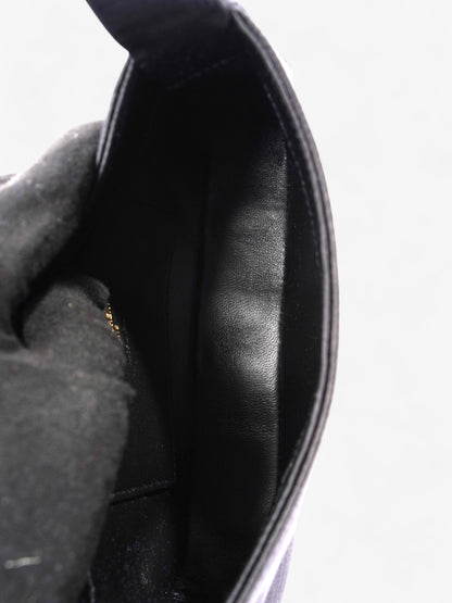 Saint Laurent Le 5 a 7 Black Satin Mini