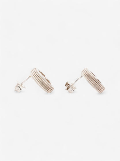 Gucci Interlocking Earrings Silver Silver Sterling