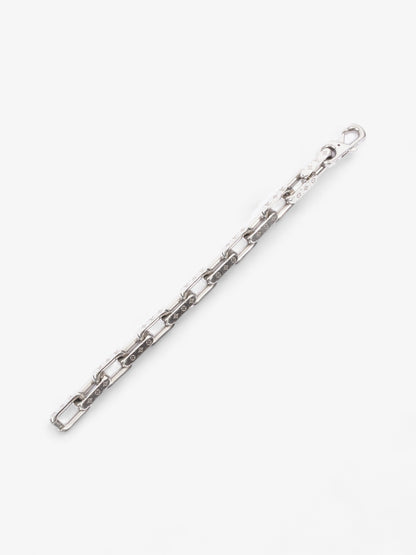 Louis Vuitton Chain Monogram Bracelet Silver Base Metal Medium