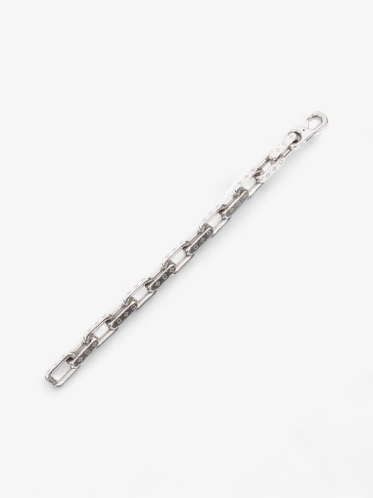 Louis Vuitton Chain Monogram Bracelet Silver Base Metal Medium