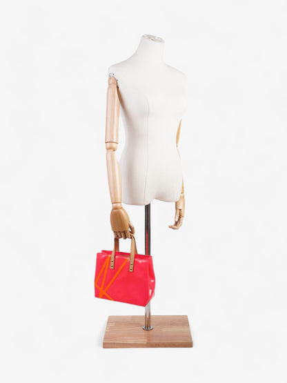 Louis Vuitton x Robert Wilson Reade Tote Fluorescent Pink / Fluorescent Orange Vernis Leather Mini