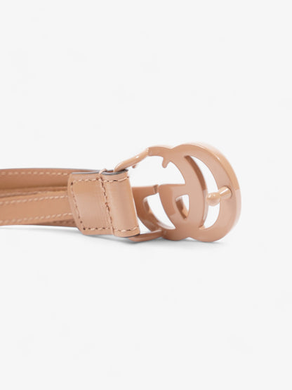 Gucci GG Marmont Thin Belt Beige Leather 95cm 38mm