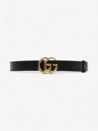 Gucci GG Marmont Thin Belt Black Leather 80cm 32"