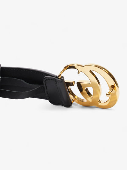 Gucci GG Marmont Thin Belt Black Leather 80cm 32"