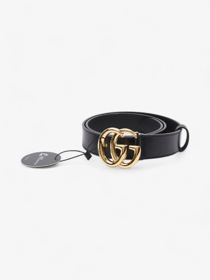 Gucci GG Marmont Thin Belt Black Leather 80cm 32"
