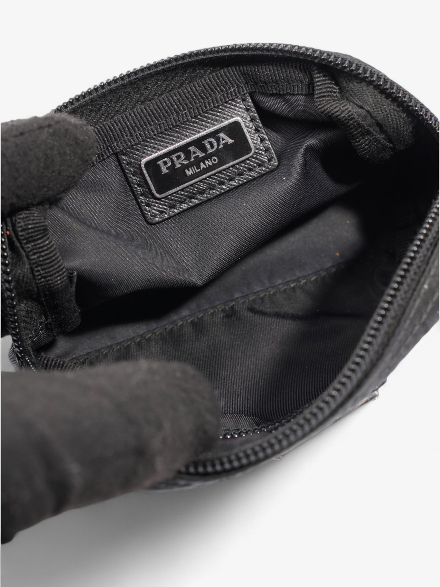 Prada Coin Purse Black Nylon