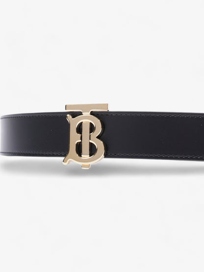 Burberry TB Reversible Belt Black / Tan / Gold Leather Small - 106cm