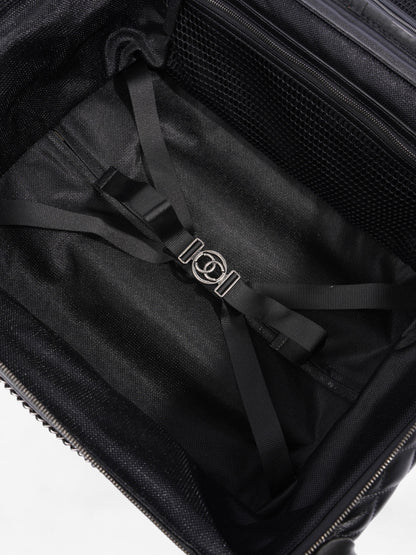 Chanel Caviar Quilted Cabin Bag Black Caviar Leather