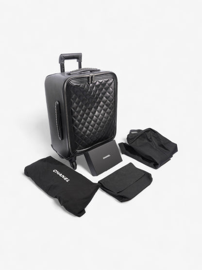 Chanel Caviar Quilted Cabin Bag Black Caviar Leather