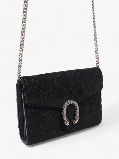 Gucci Dionysus Chain Wallet Black Velvet