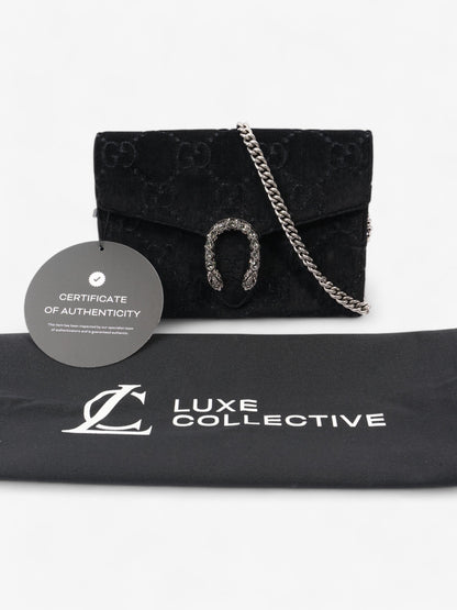 Gucci Dionysus Chain Wallet Black Velvet