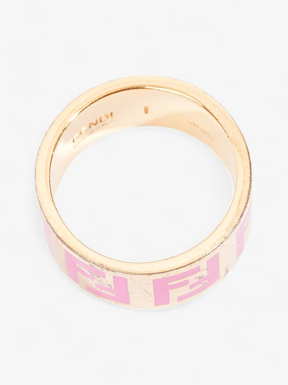 Fendi Forever Fendi Ring Gold / Pink Base Metal Large (58mm)