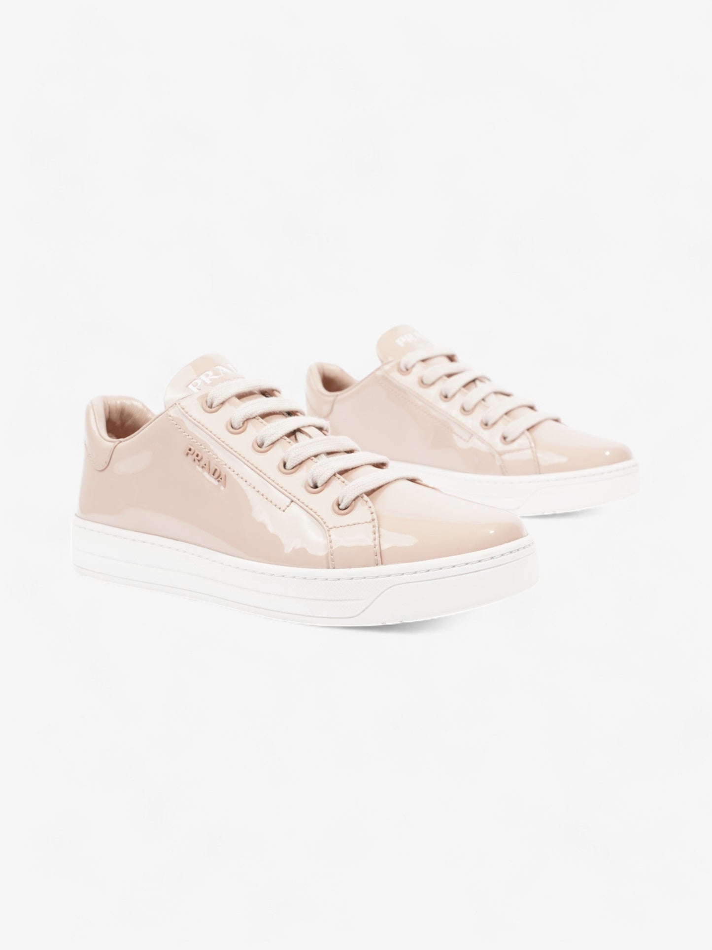 Prada Sport Sneakers Nude Patent Leather EU 36.5 UK 3.5