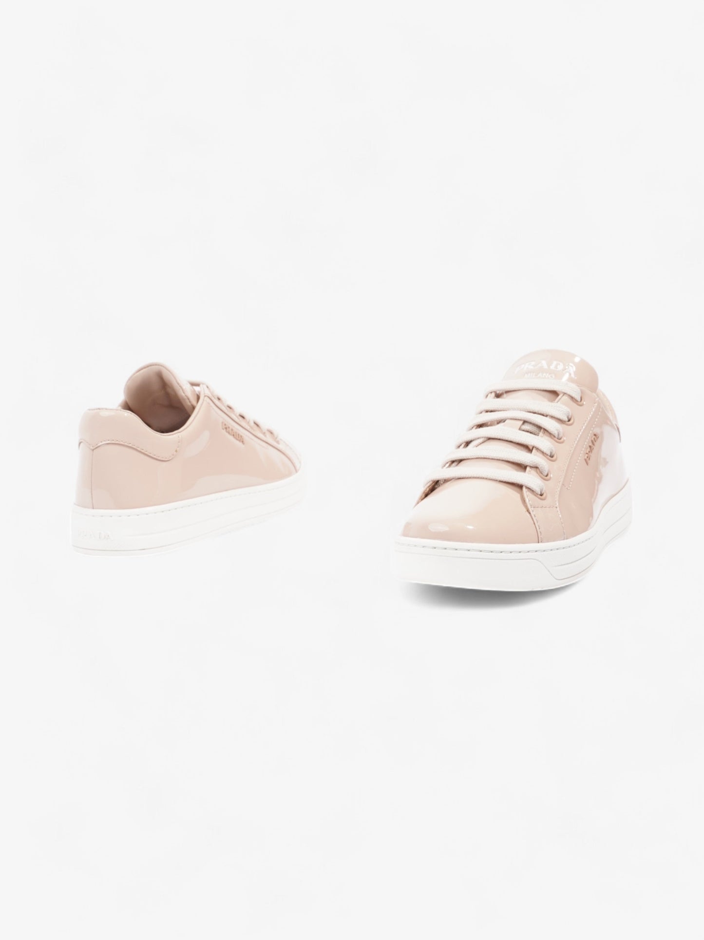 Prada Sport Sneakers Nude Patent Leather EU 36.5 UK 3.5