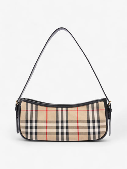 Burberry Shoulder Bag Check Coated Canvas