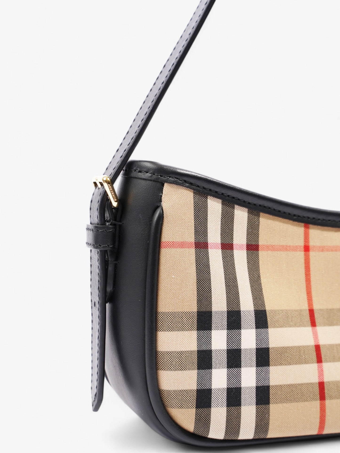 Burberry Shoulder Bag Check Coated Canvas