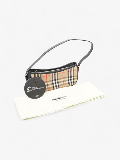 Burberry Shoulder Bag Check Coated Canvas